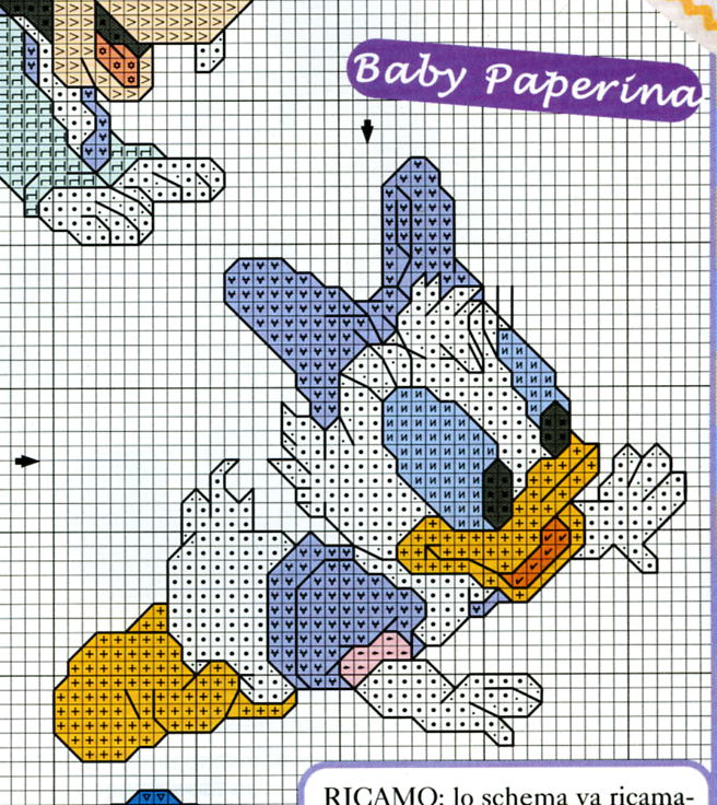 Schema punto croce Paperina (6)